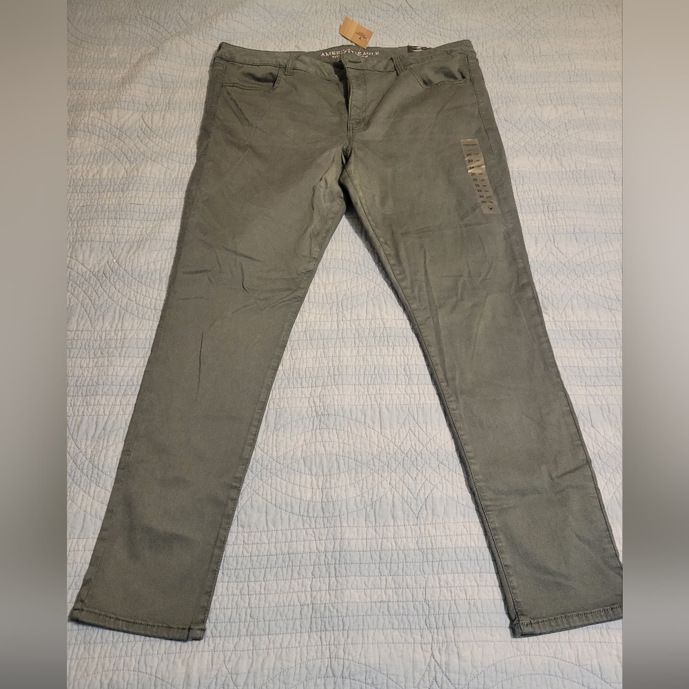 Gray American Eagle 20 Long Jeggings